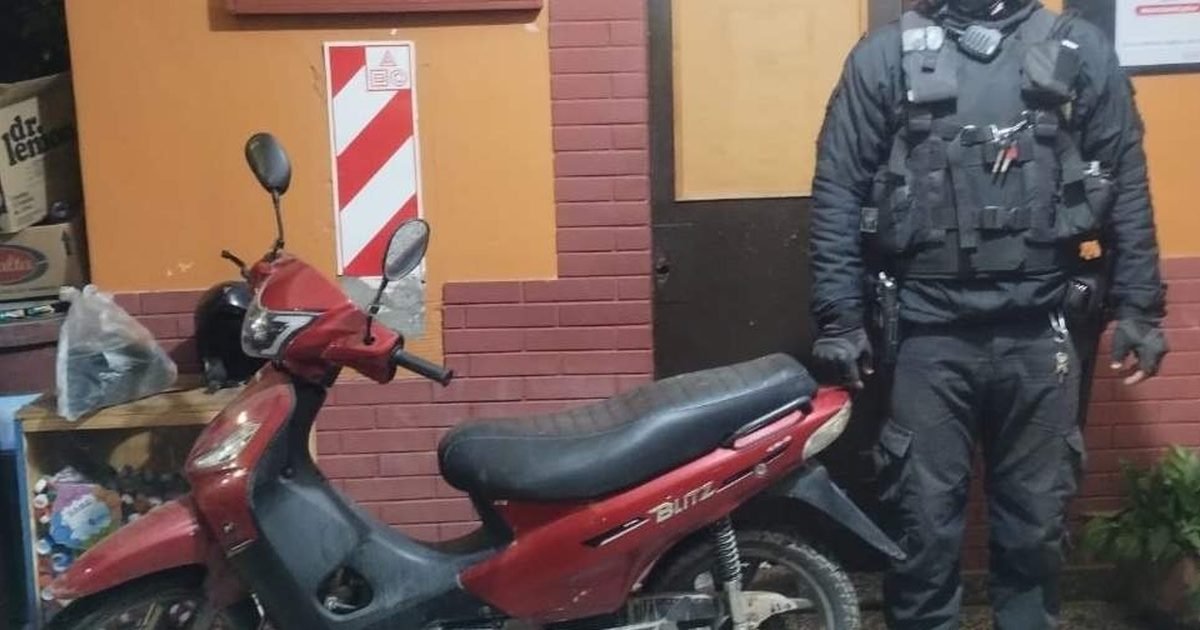 recuperaron una moto