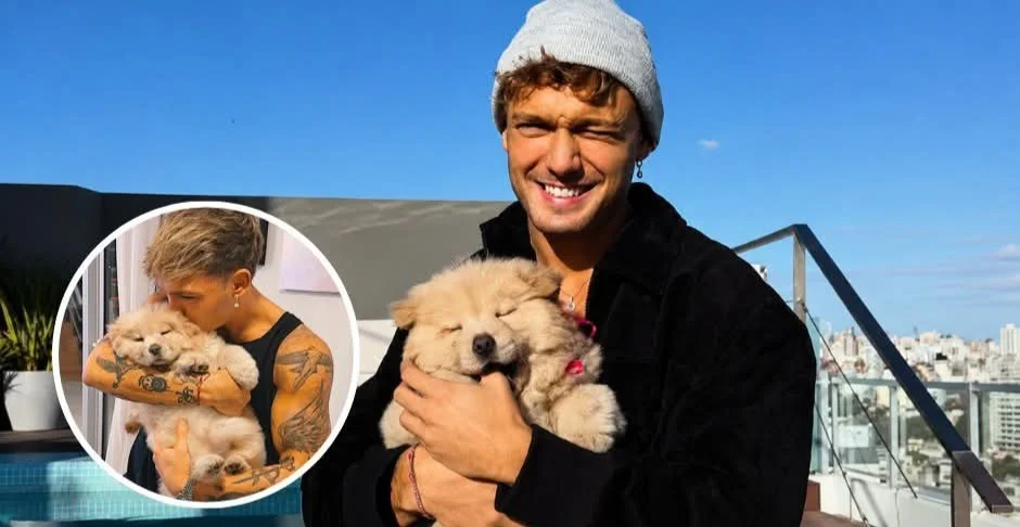 Ian Lucas recibió una sorpresa inolvidable y presentó a la nueva integrante de su familia