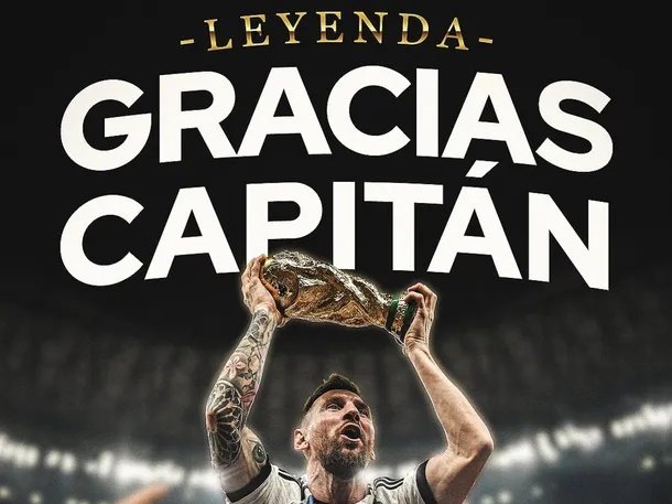 Emotivo mensaje de la AFA tras el retiro de Messi de la Selección: "Gracias eternas, Leo"