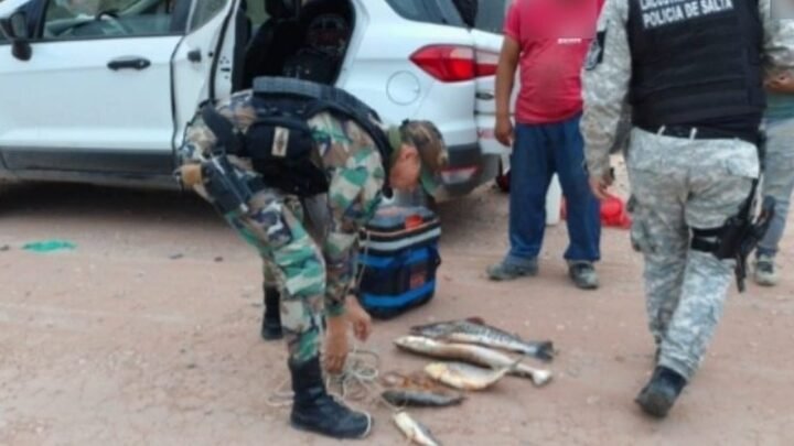 Pichanal Infraccionaron seis hombres pesca ilegal