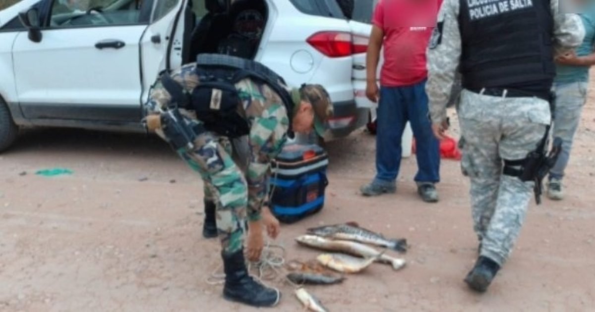 Pichanal Infraccionaron seis hombres pesca ilegal