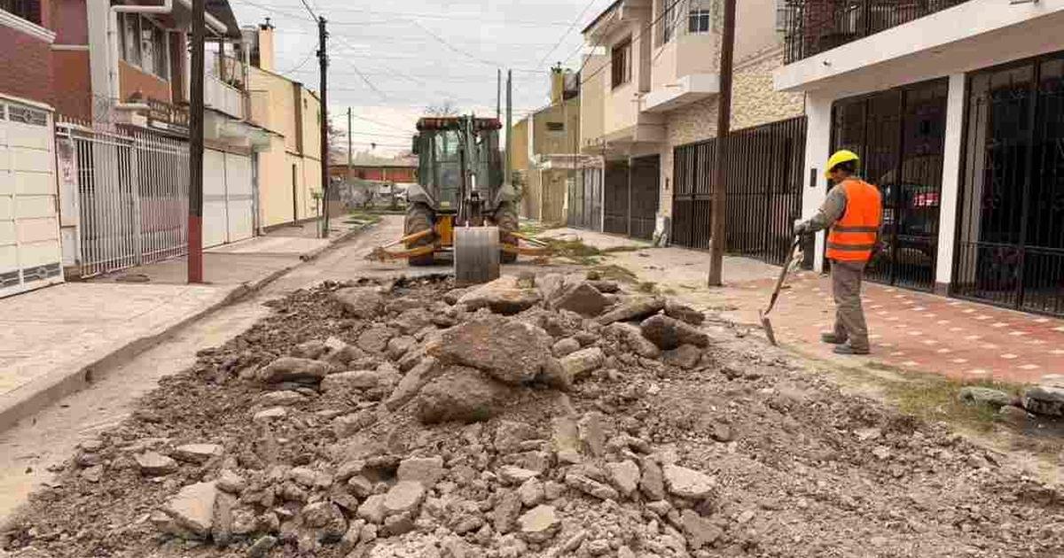 pavimentación barrio Welindo Toledo