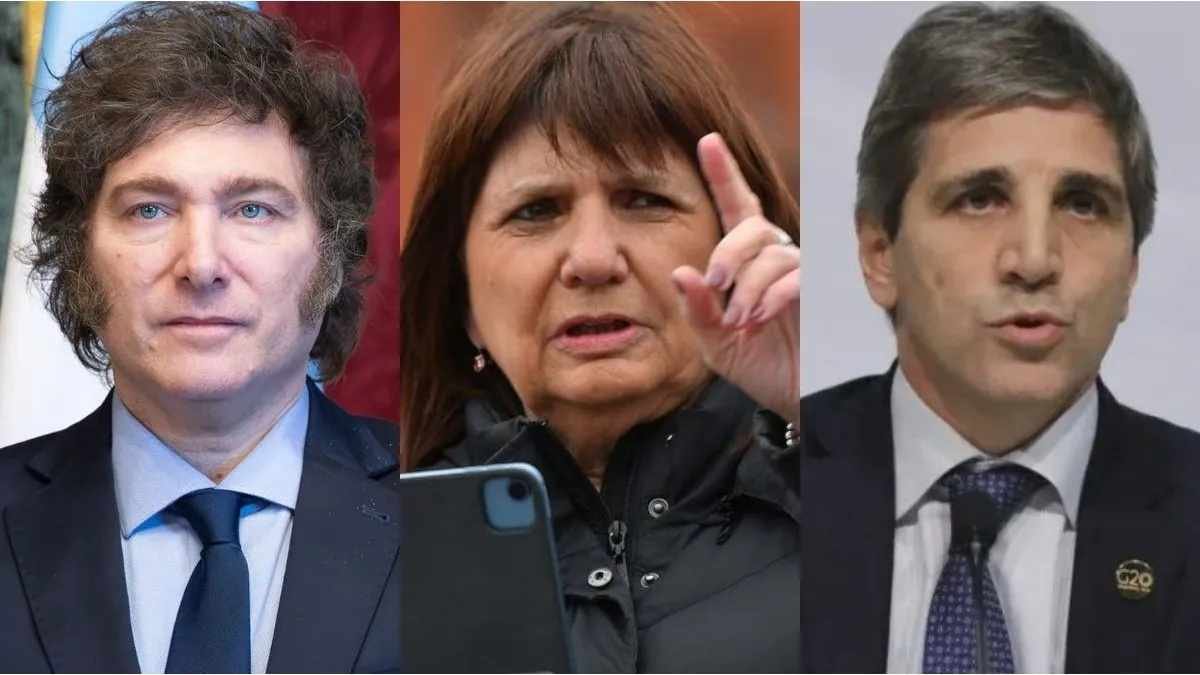 Grieta en el Gabinete: el reto de Javier Milei para Luis Caputo y Patricia Bullrich