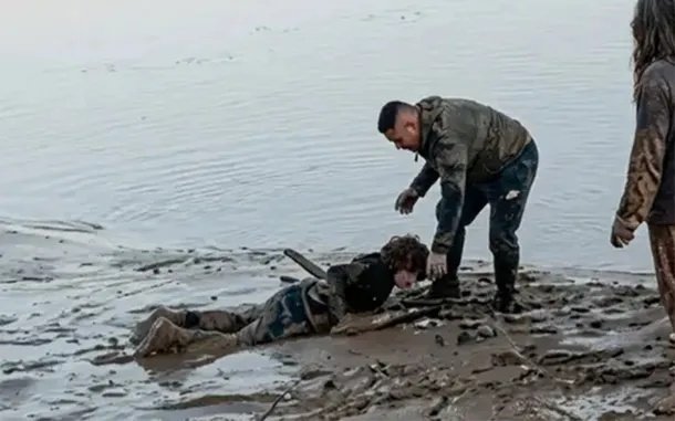 rescate río Bermejo heroico gendarme salvó padre hijo atrapados fango