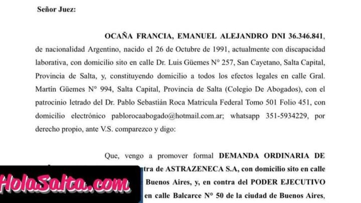 Qué es el síndrome antifosfolipídico, la enfermedad diagnosticada al salteño que demandó a AstraZeneca