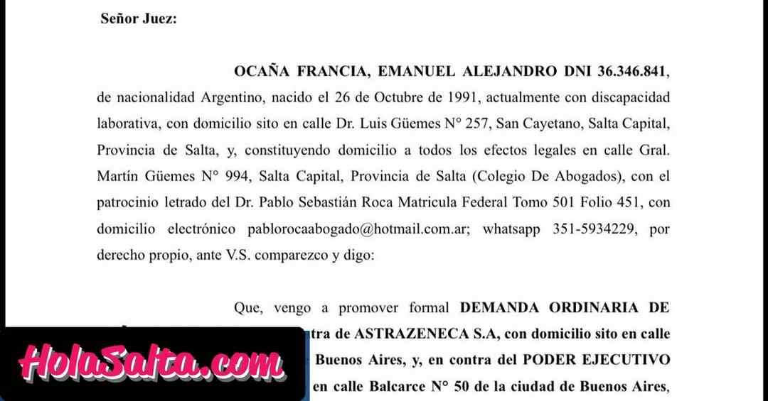 Qué es el síndrome antifosfolipídico, la enfermedad diagnosticada al salteño que demandó a AstraZeneca