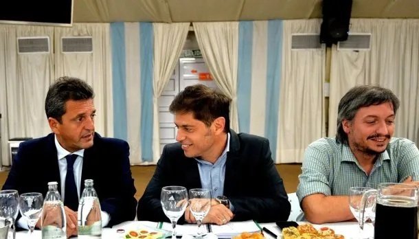 Cumbre peronista: Axel Kicillof, Sergio Massa y Máximo Kirchner se unieron para blindar las PASO