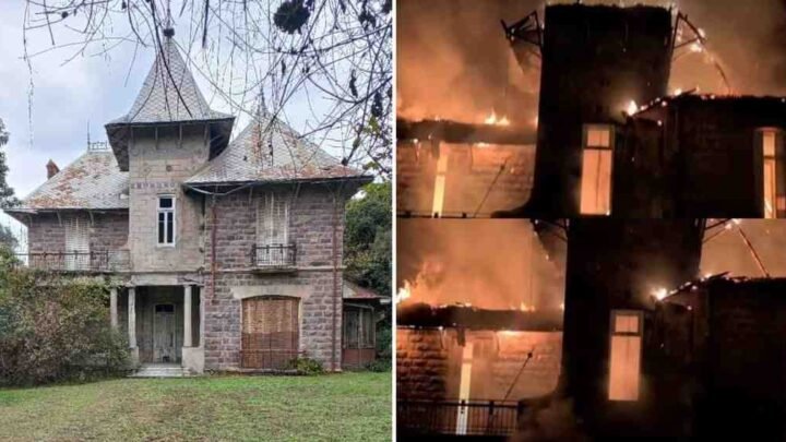 "Se quema el castillo": voraz incendio destruyó una antigua propiedad en San Lorenzo