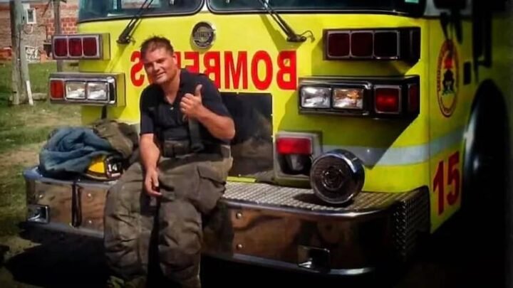 Javier Pouso Conmoción Morón falleció bombero mientras combatía