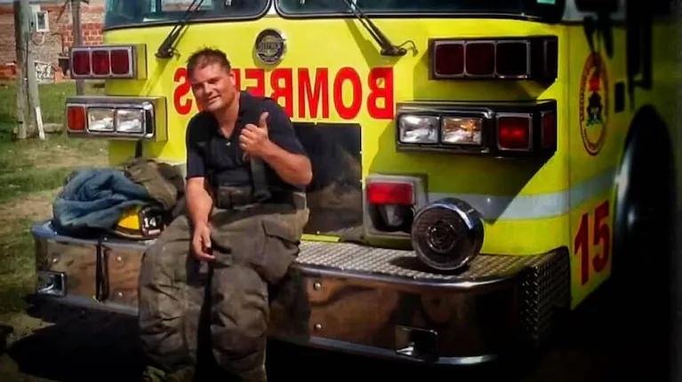Javier Pouso Conmoción Morón falleció bombero mientras combatía