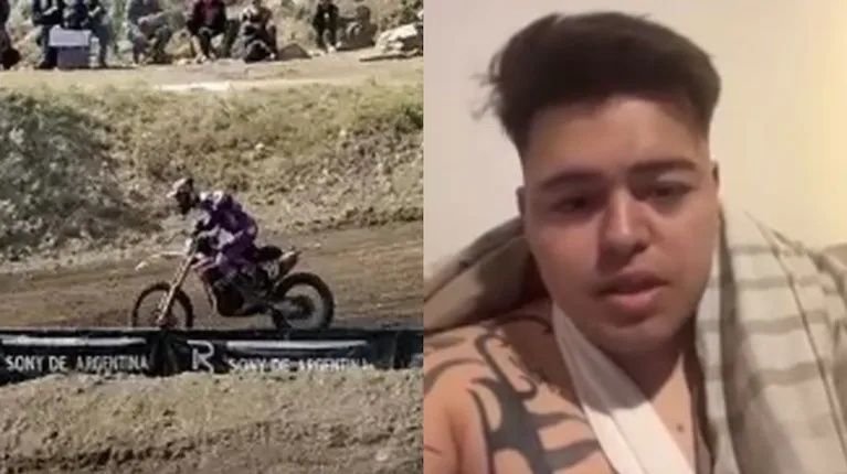 Un fotógrafo fue atropellado durante una carrera de motocross: “La saqué muy barata”