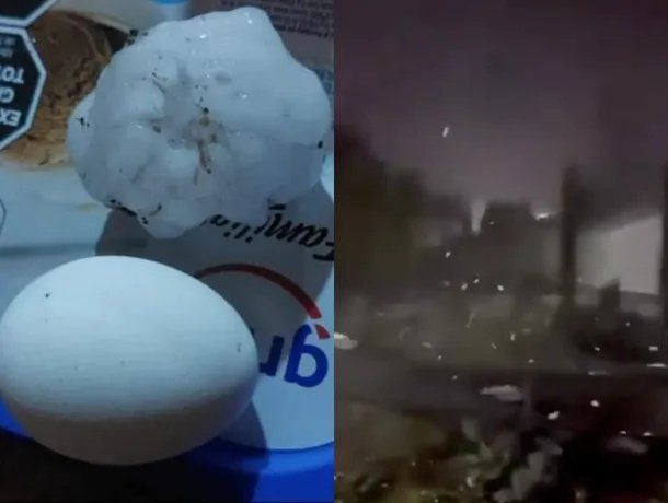 Violento temporal de lluvia, viento y granizo dejó dos muertos en Brasil y graves daños en Misiones