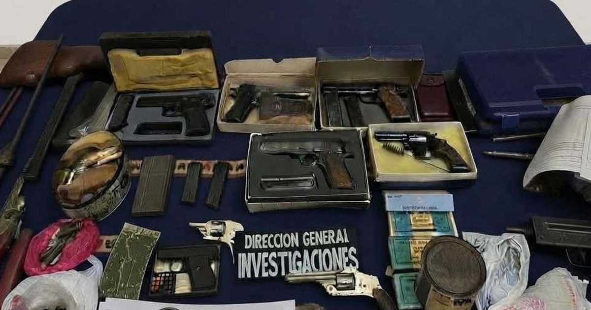 secuestraron armas Villa Las Rosas