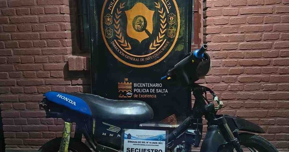 moto con pedido de secuestro