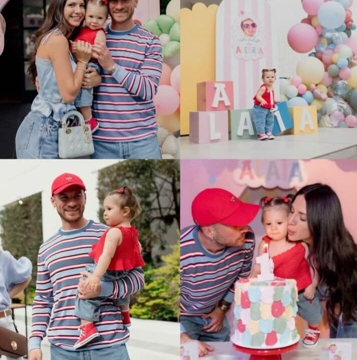 Mac Allister celebró el primer año de su hija Alaia con un emotivo festejo familiar