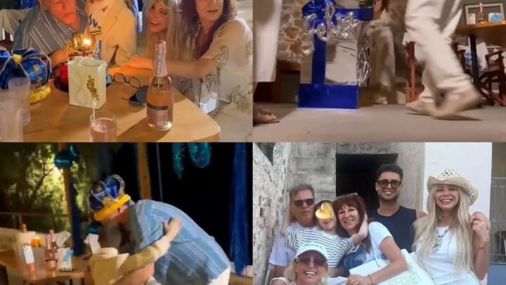 VICKY XIPOLITAKIS SORPRENDIÓ A SU PADRE POR SUS 70 AÑOS CON UN EMOTIVO REENCUENTRO EN GRECIA