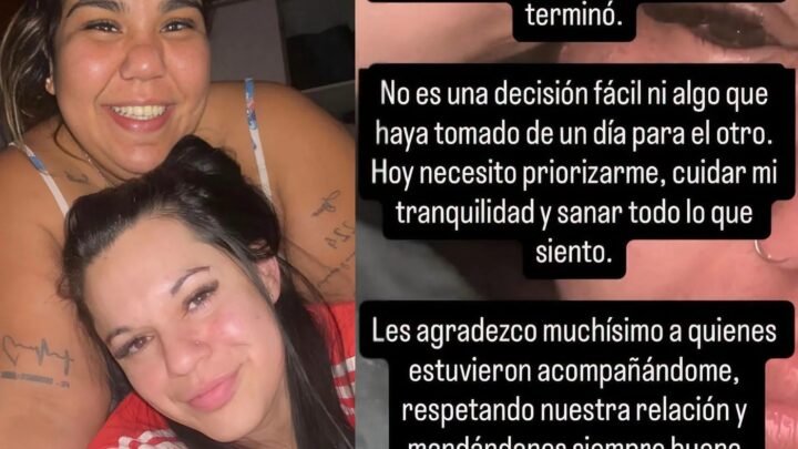 Camilota anunció el fin de su relación: "Hoy necesito priorizarme"