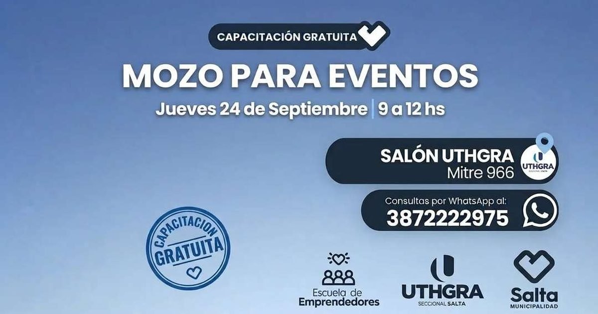 capacitación mozo para eventos
