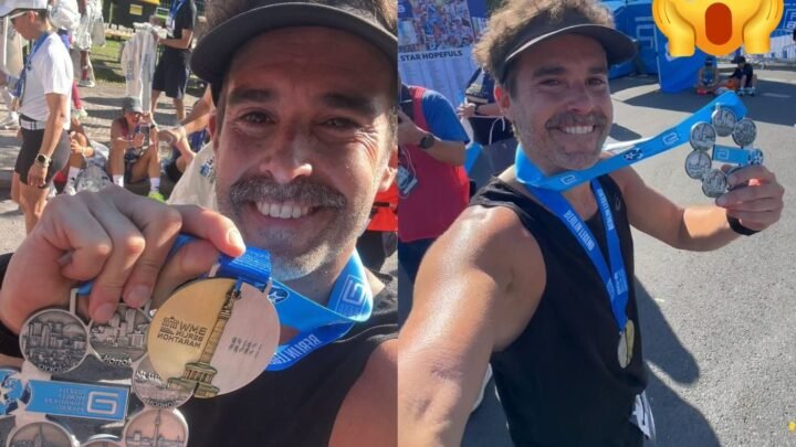 NICOLÁS CABRÉ COMPLETÓ LA MARATÓN DE BERLÍN Y LOGRÓ LA MEDALLA QUE SOÑÓ DURANTE 8 AÑOS