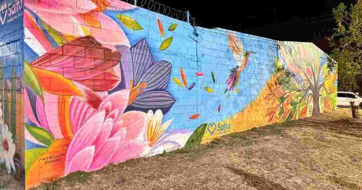 mural en barrio Ampliación Bancario