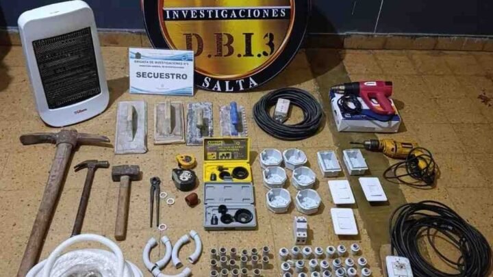 herramientas robadas en Metan