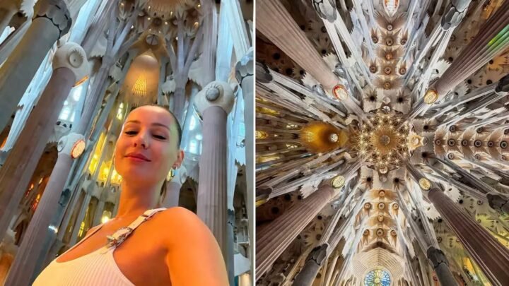 PAMPITA COMPARTIÓ SU ÁLBUM DE FOTOS EN BARCELONA Y SE FASCINÓ CON LA SAGRADA FAMILIA