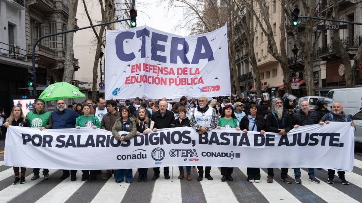 Marcha Federal Universitaria Conflicto universitario gremios