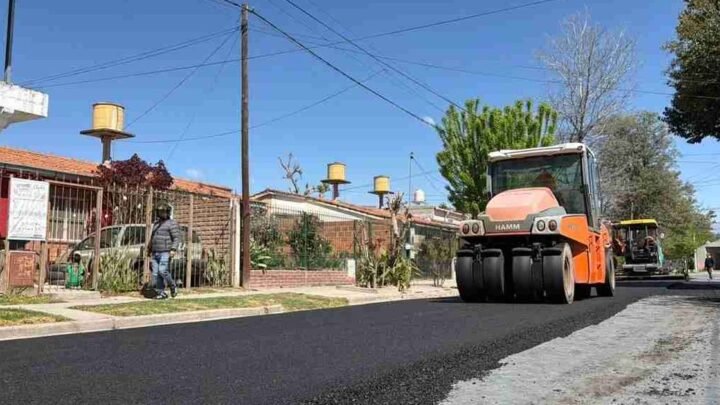 repavimentación en barrio Limache