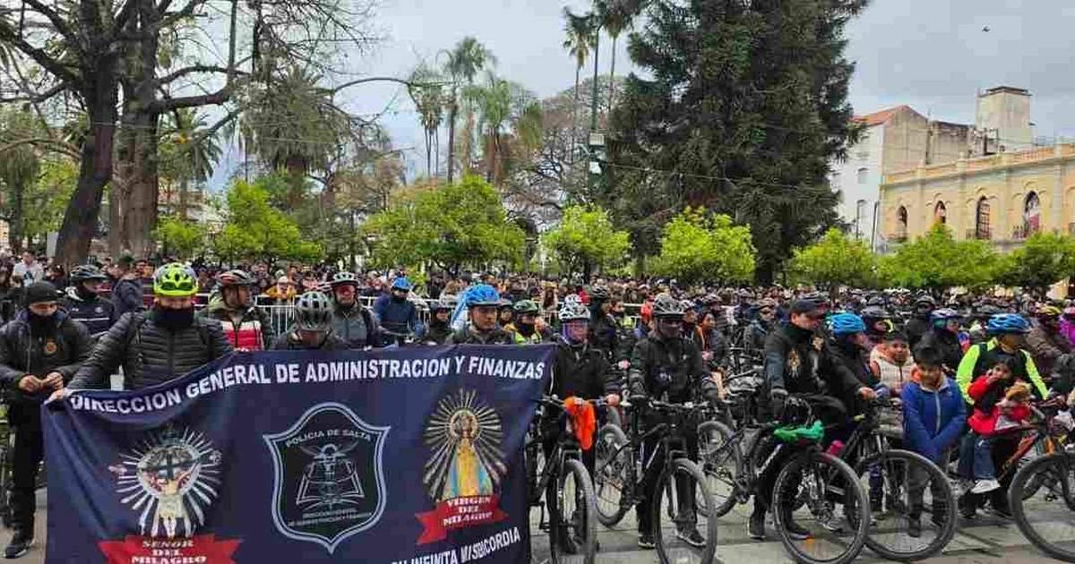 policías peregrinaron Catedral Basílica