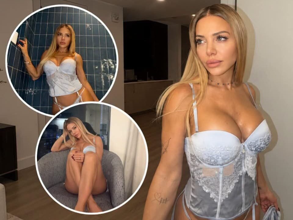 Evangelina Anderson deslumbró en Miami con una producción de lencería de alto impacto