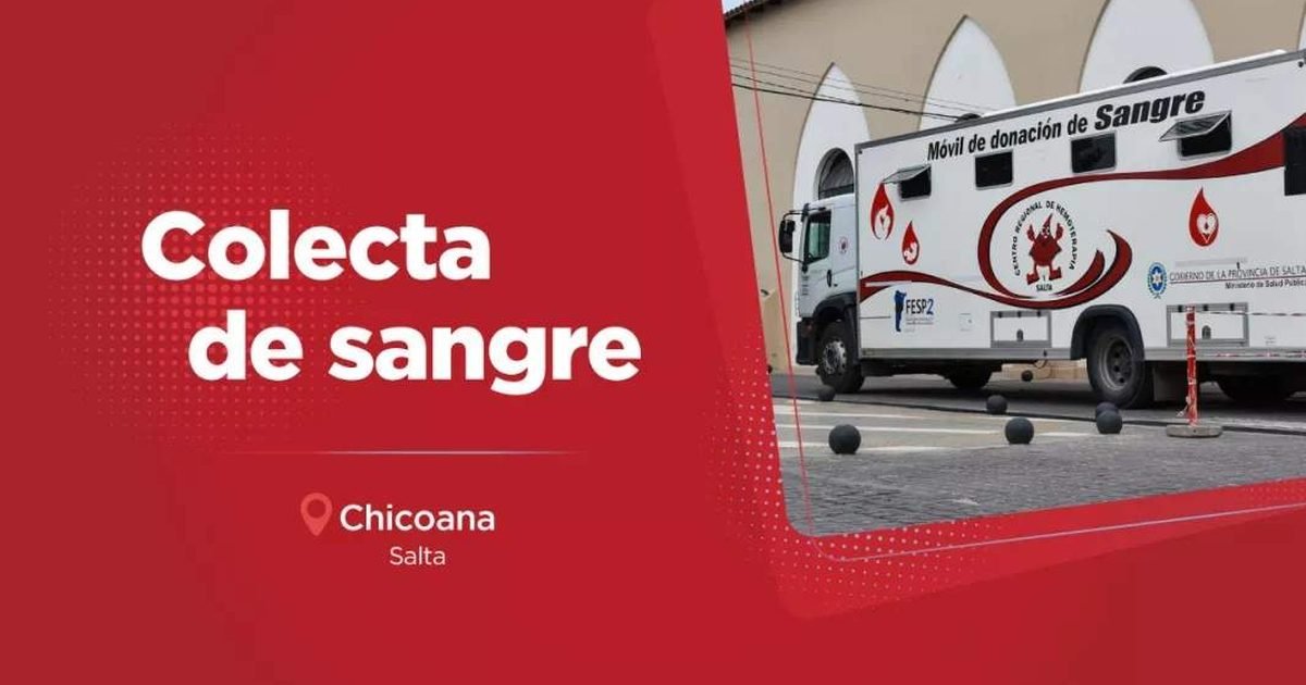 donar sangre en Chicoana