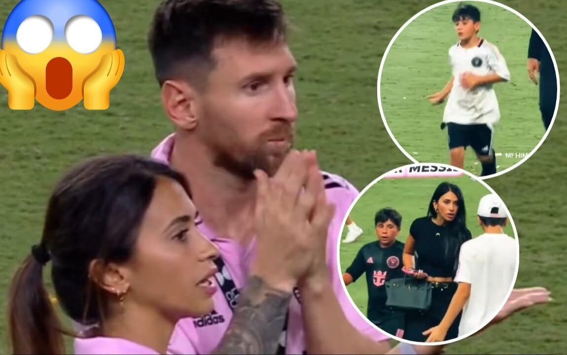 El gesto de Antonela Roccuzzo con Thiago que se volvió viral durante el festejo del Inter Miami