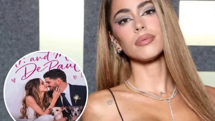 Tini Stoessel avivó los rumores de boda con Rodrigo De Paul durante un show en Salvador