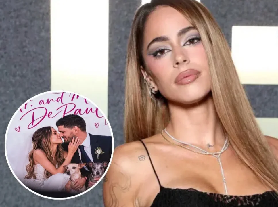 Tini Stoessel avivó los rumores de boda con Rodrigo De Paul durante un show en Salvador