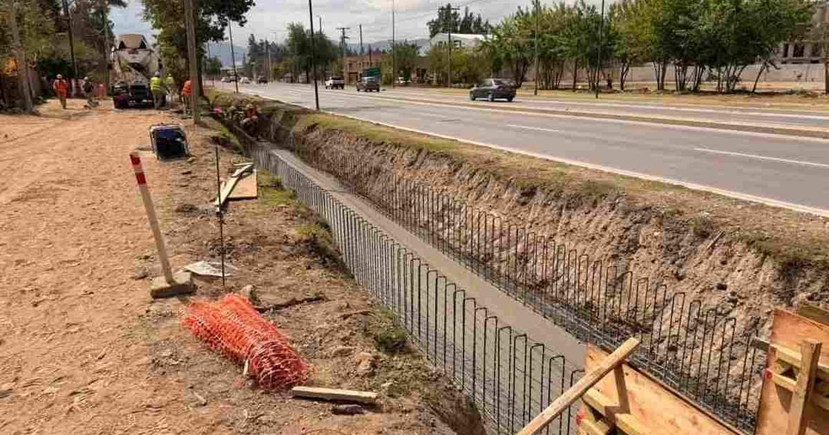 canal pluvial barrio Santa Ana
