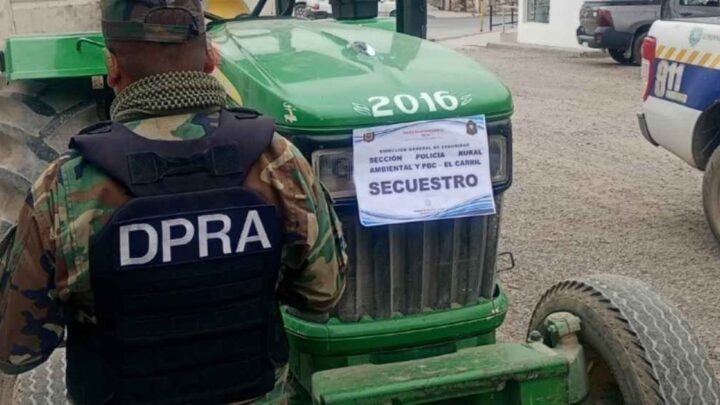 secuestraron un tractor