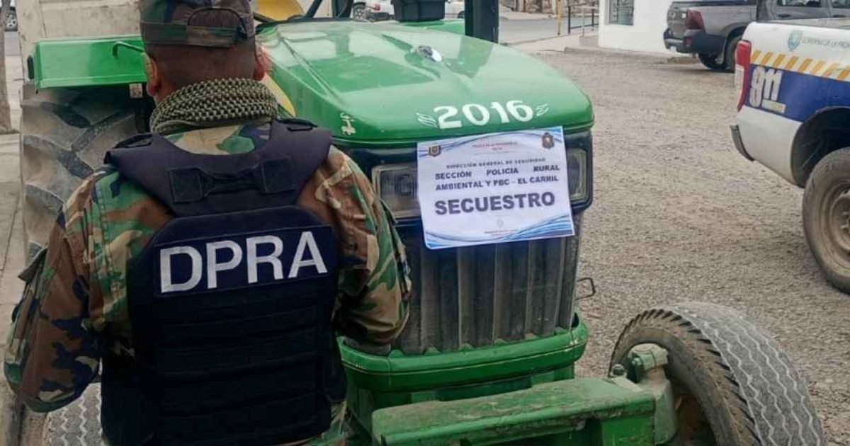 secuestraron un tractor