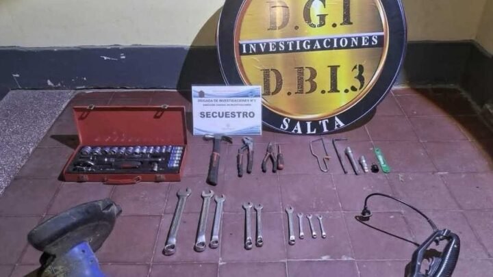 herramientas robadas en Metan