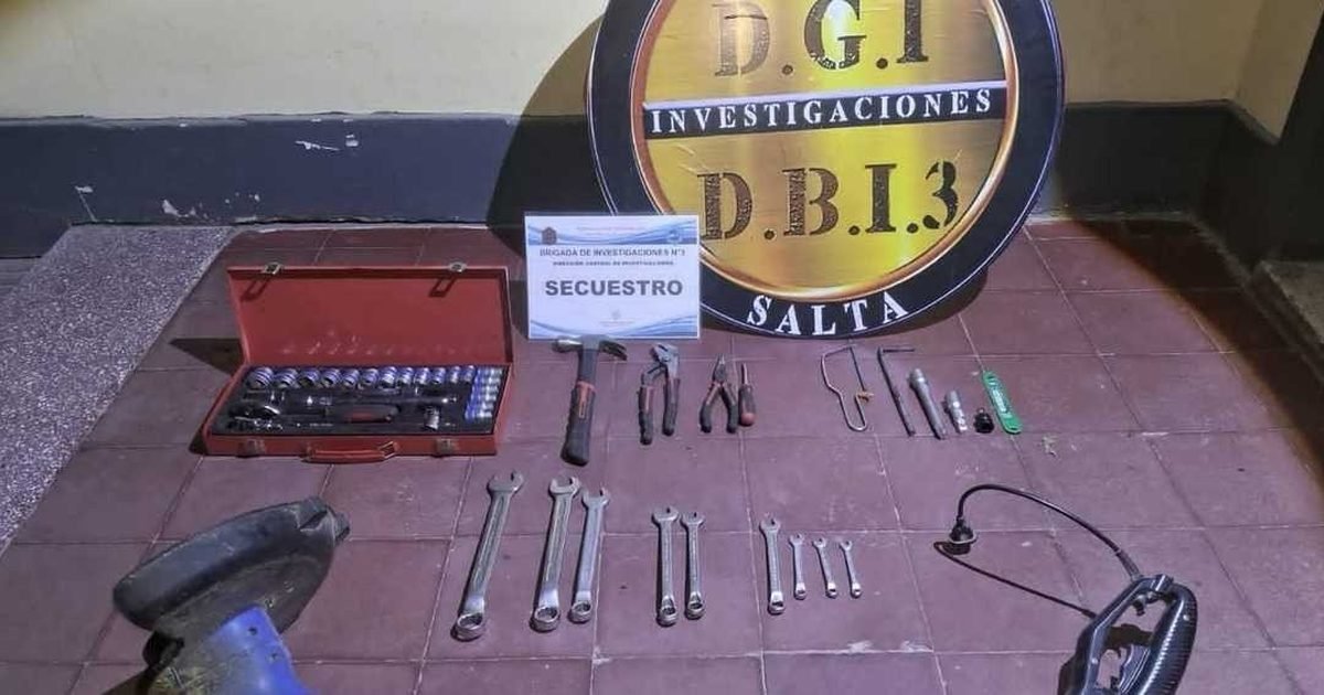 herramientas robadas en Metan