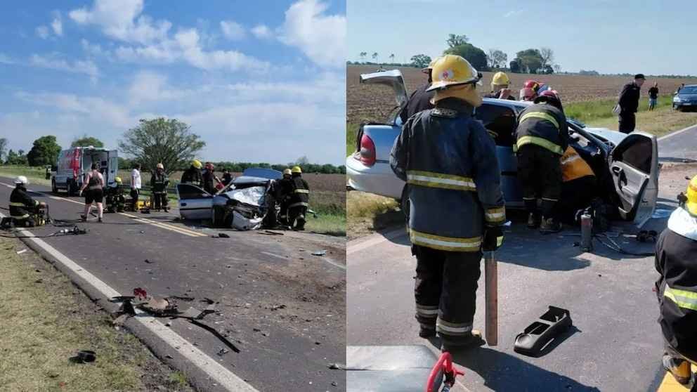 accidente en Santa Fe Trágico choque frontal joven falleció Ruta