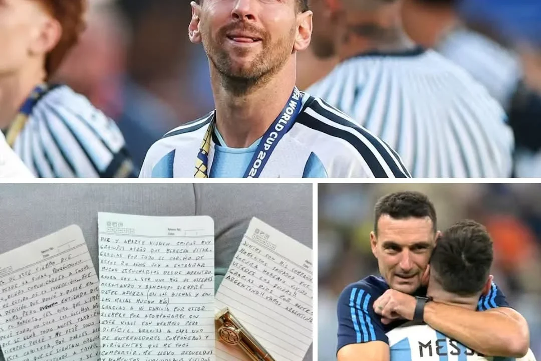 LA CARTA MANUSCRITA DE MESSI QUE CONFIRMÓ SU RETIRO DE LA SELECCIÓN: "Duele en el alma pero entiendo que es el momento"