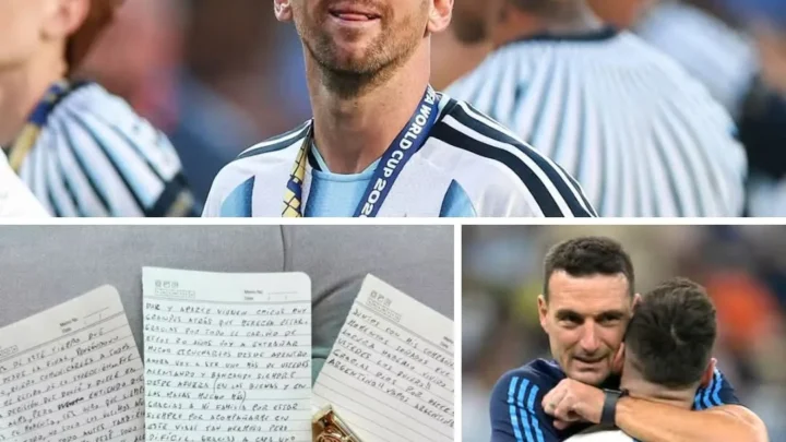 LA CARTA MANUSCRITA DE MESSI QUE CONFIRMÓ SU RETIRO DE LA SELECCIÓN: "Duele en el alma pero entiendo que es el momento"