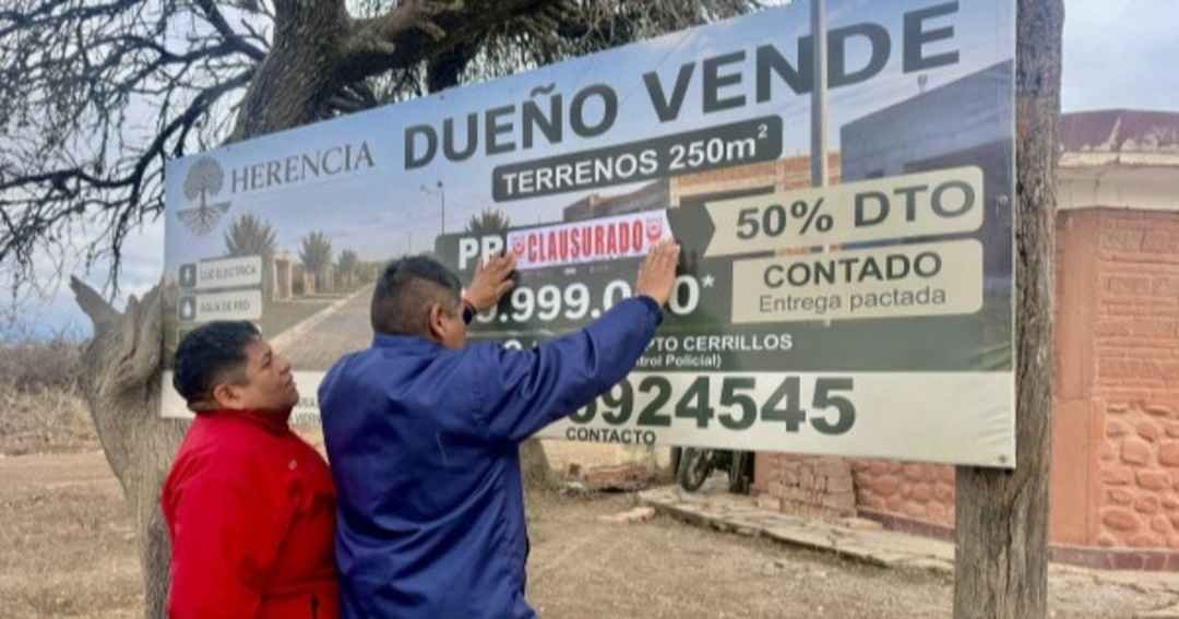 Clausuran un desarrollo urbanístico irregular en la zona de La Pedrera
