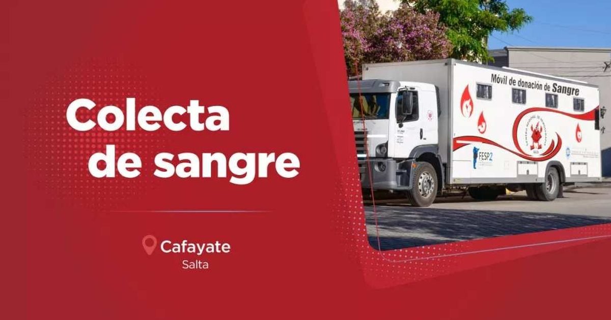 donar sangre en Cafayate