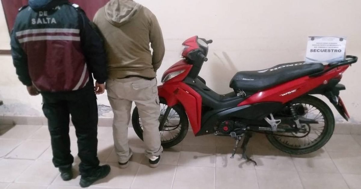 moto con pedido de captura