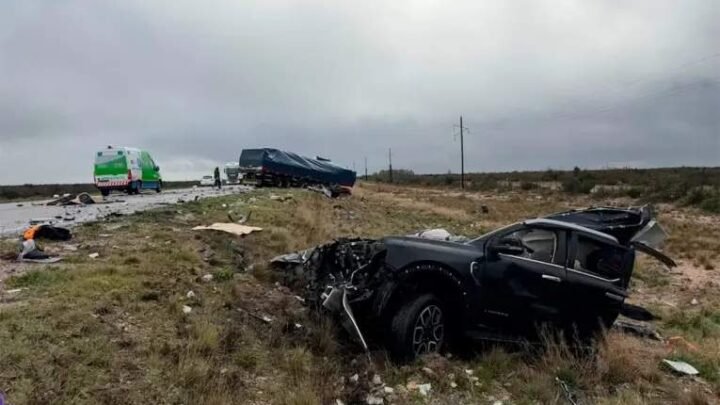 Tragedia en Río Negro: dos fallecidos y un herido grave tras un choque múltiple