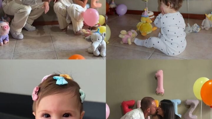 ALEXIS MAC ALLISTER Y AILÉN COVA CELEBRARON EL PRIMER CUMPLEAÑOS DE SU HIJA ALAIA