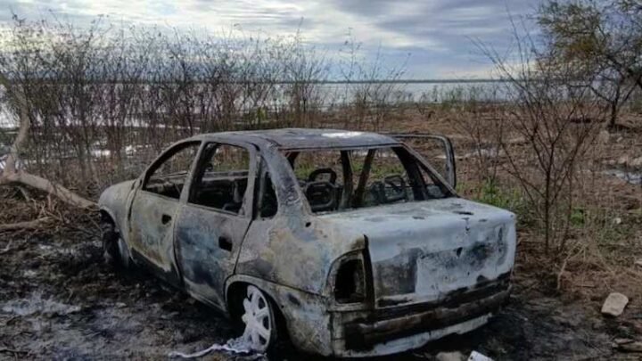 cuerpos calcinados Santa Fe Hallaron dos dentro vehículo orillas río Paraná