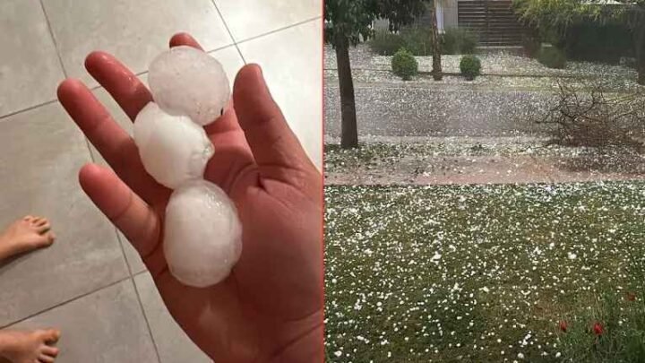tormenta en Córdoba Fuerte granizo gran tamaño azotó complicó tránsito