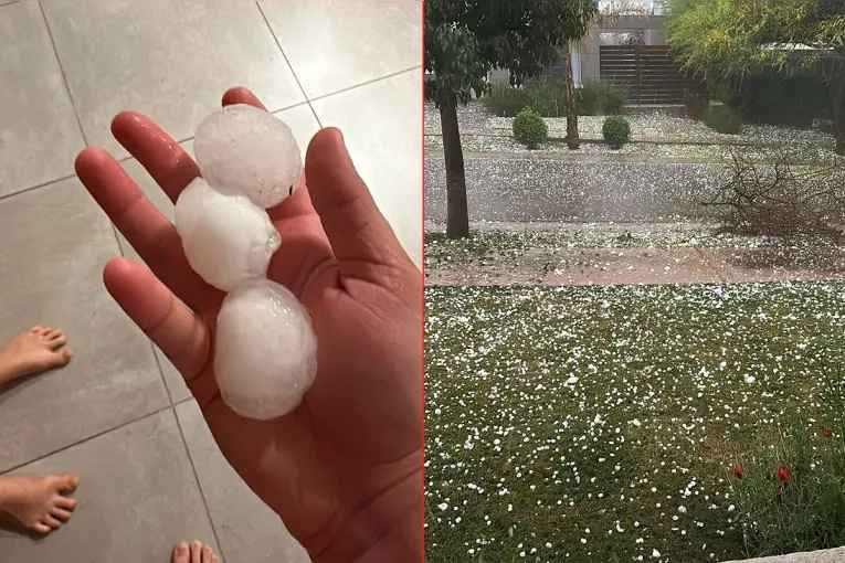 tormenta en Córdoba Fuerte granizo gran tamaño azotó complicó tránsito